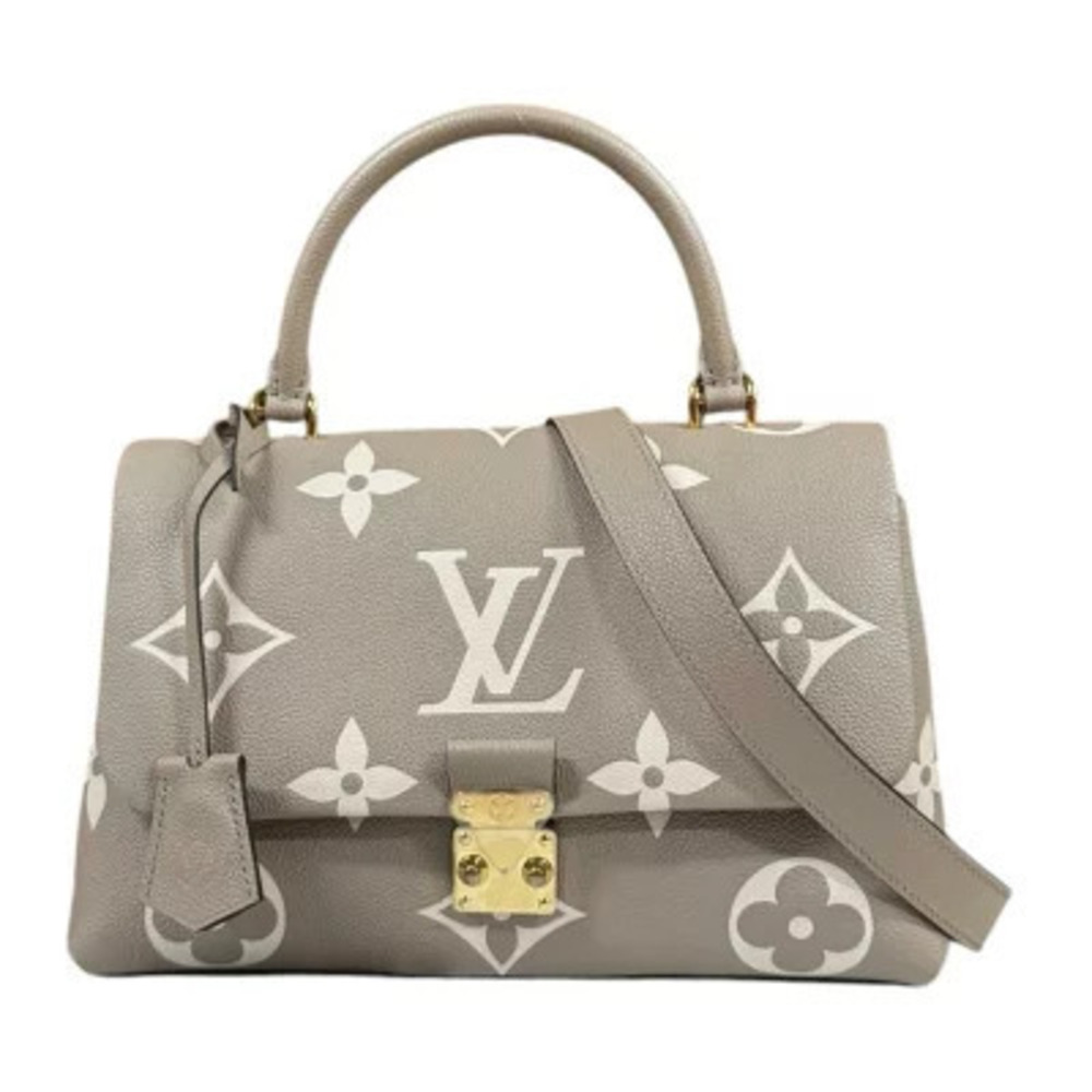 Louis Vuitton Madeleine Bicolor Empreinte Shoulder Bag Beige Cream